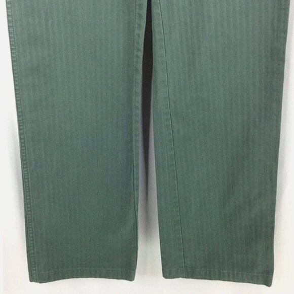 Vintage Gramicci Women's Pants Size 8 Green Wide Leg Cargo Pockets USA 32x31 - Picture 4 of 7